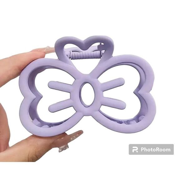 NWT Hello Kitty Set Of 3 Hair Bow Claw Clips Pink~Purple~Green - Picture 6 of 8